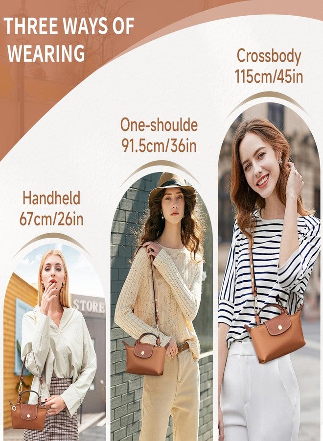 KOMHPS Leather Purse Strap Replacement, Three-speed Adjustment Handbag Crossbody Shoulder Strap Kit for XSmall Tote Bag Women - Image 2